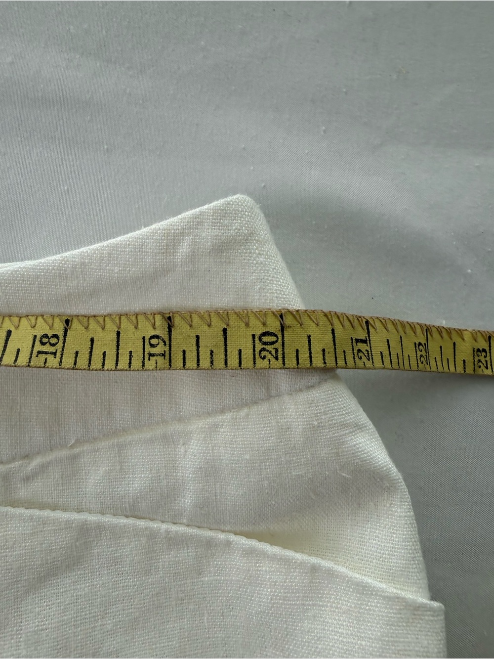 NWT Crisp Ivory Lined Linen Wide Leg Pants - Picture 10 of 12